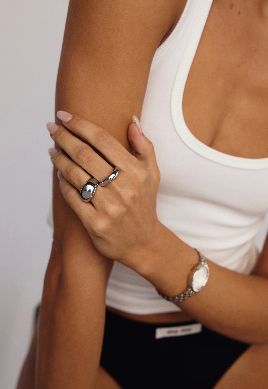 Pia Dome Ring | Silver - Image 4